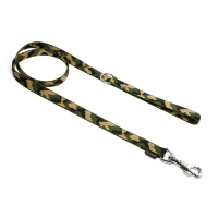 Mystique® Nylon Leine 20mm camo 1,5m rob. Karabinerhaken mit HS