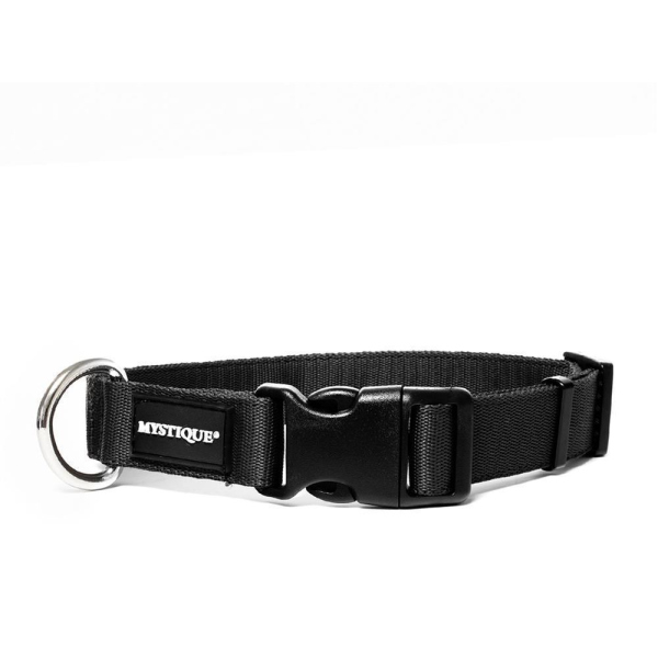 Mystique® Nylon Halsband Profi 30mm schwarz 40-50cm