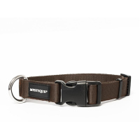 Mystique® Nylon Halsband Profi 30mm braun 40-50cm