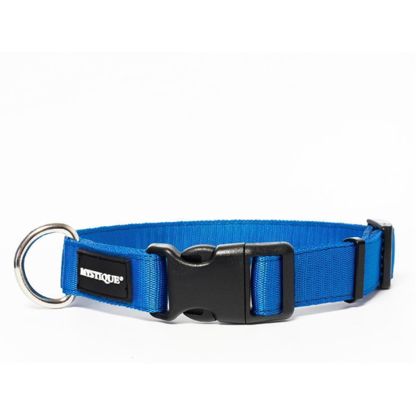 Mystique® Nylon Halsband Profi 30mm blau 30-40cm