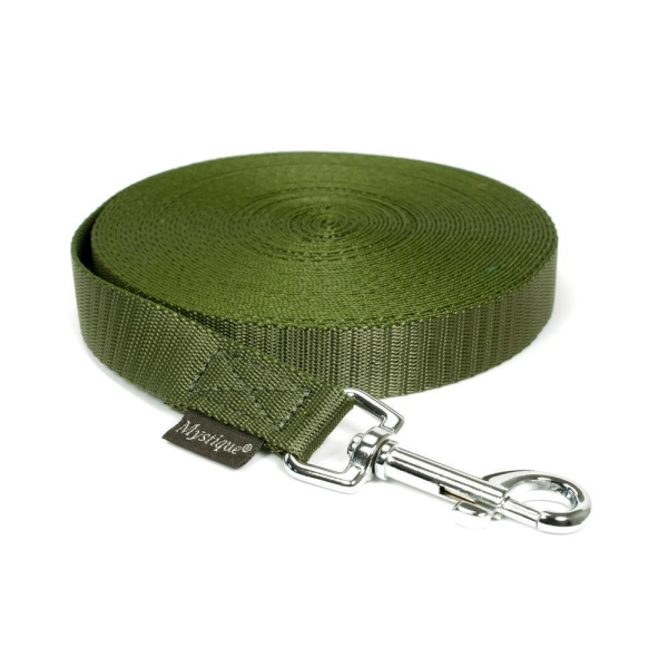 Mystique® Nylon Schleppleine 20mm khaki 6m mit HS