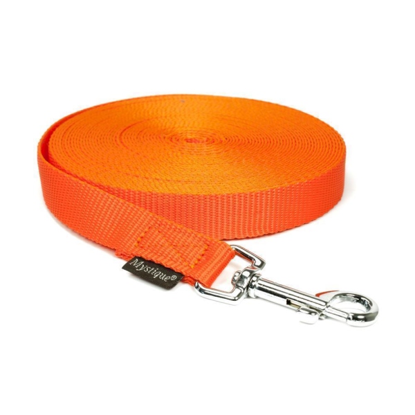 Mystique® Nylon Schleppleine 20mm neonorange 20m mit HS