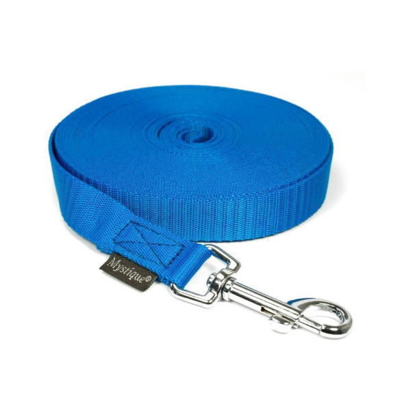 Mystique® Nylon Schleppleine 20mm blau 3m mit HS