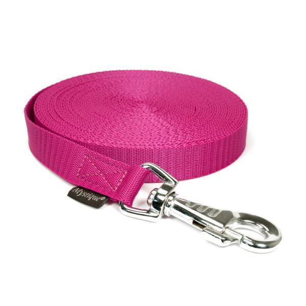 Mystique® Nylon Schleppleine 20mm purple 10m robust Karabinerhaken mit HS