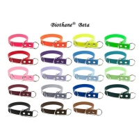 Mystique® Biothane Schlupfhalsband Halsung messing 25mm 55cm neon grün