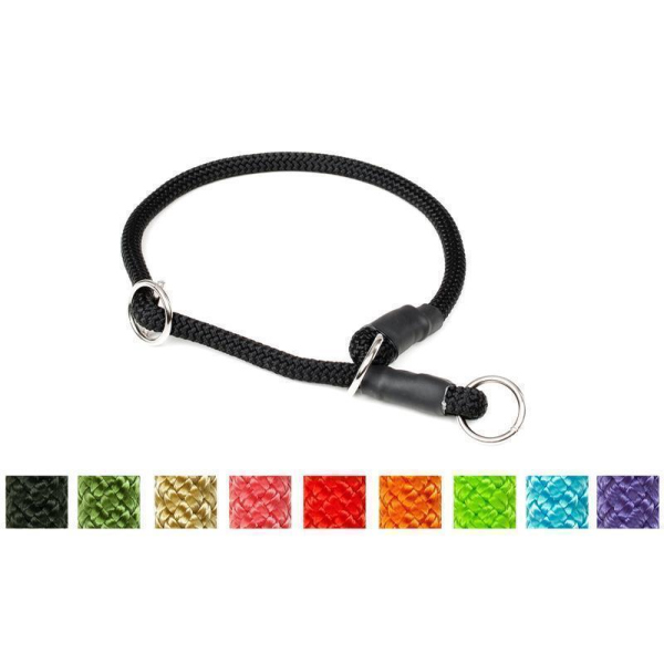 Mystique® Halsband Nylon rund mit Zugbegrenzung 8mm neongrün 60cm