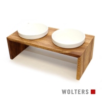 Wolters Gohan Doppelnapf teak M (2 x 1,0 L)