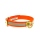 Mystique® Biothane Schweisshalsband 25mm reflex orange gold messing 30-40cm