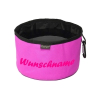 Mystique Reisetrinknapf personalisiert pink neonpink