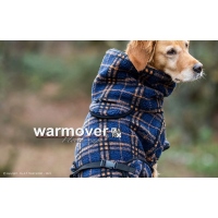 Warmover Karo Fleece Cape dark blue S (59cm)