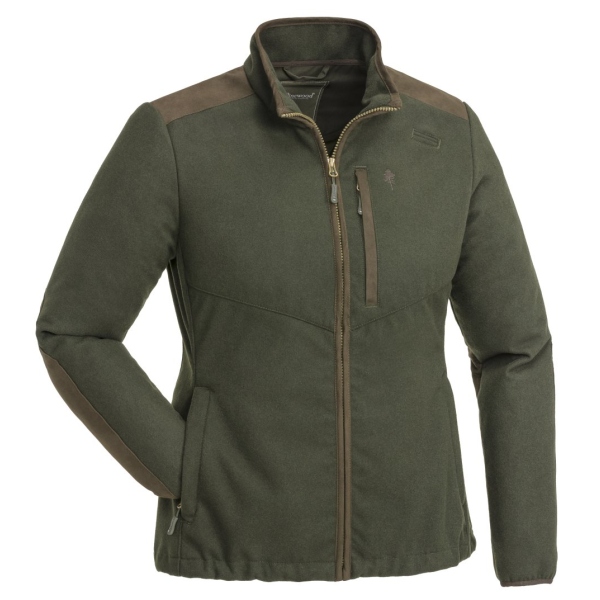 Pinewood 3807 Nydala Windproof Wool Damen Jacke Moosgrün/Wildlederbraun (182) S