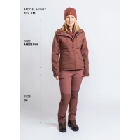 Pinewood 3213 Abisko/Telluz Damenjacke Maron Rose (597) XL