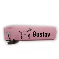 Mystique Dummy Einzel Name Boogaloo pink rosa Labrador Retriever