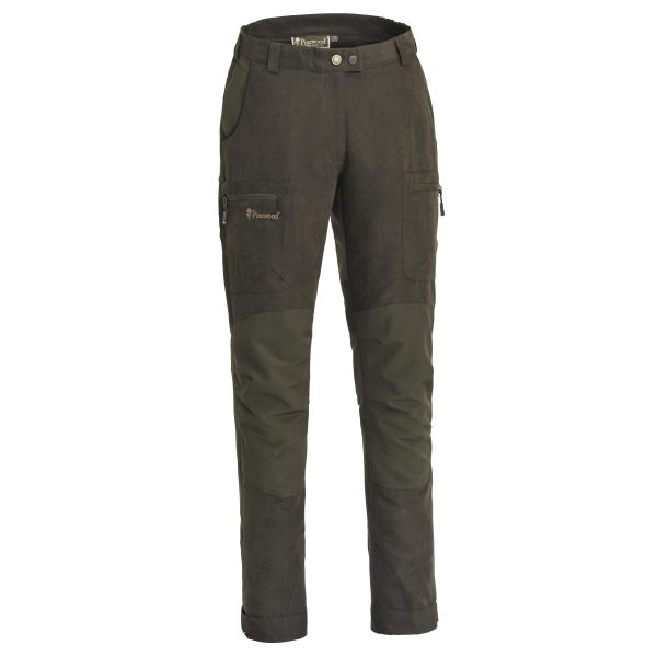 Pinewood 3986 Caribou Hunt Extreme Damen Hose Wildlederbraun/D. Olive (244) 36