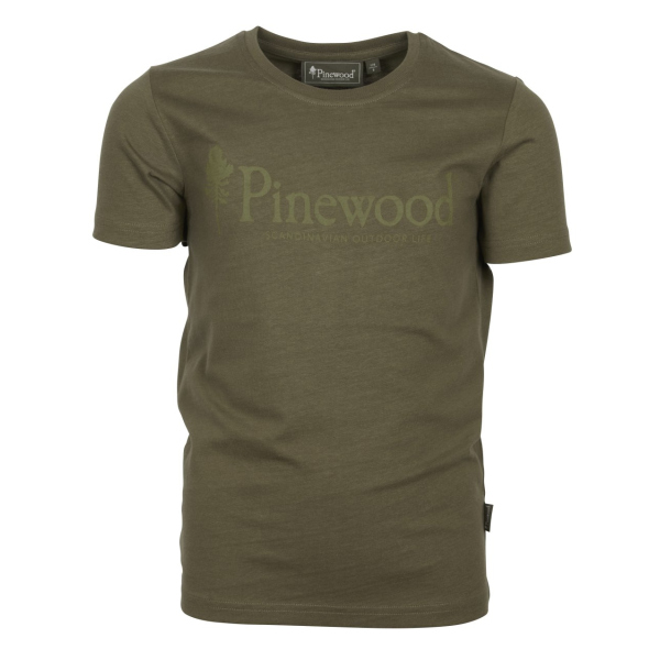 Pinewood 6445 Outdoor Life Kids T-Shirt H. Olive (713) 176