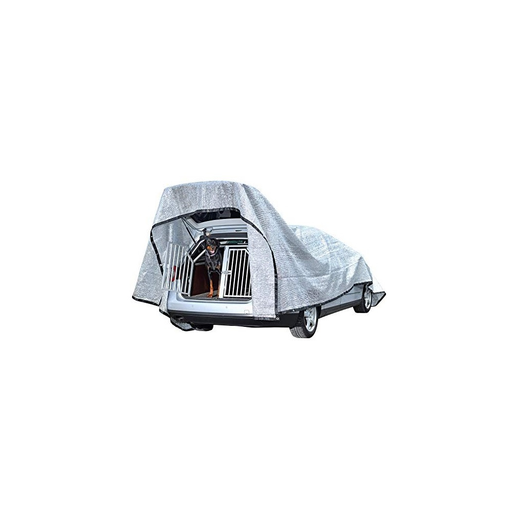 Petgold Schattennetz Auto für Hunde 3x4 m – 12m² Alunetz 85% UV