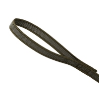 Mystique® Gummierte Schleppleine 20mm mit Handschlaufe Standard Karabiner khaki 20m