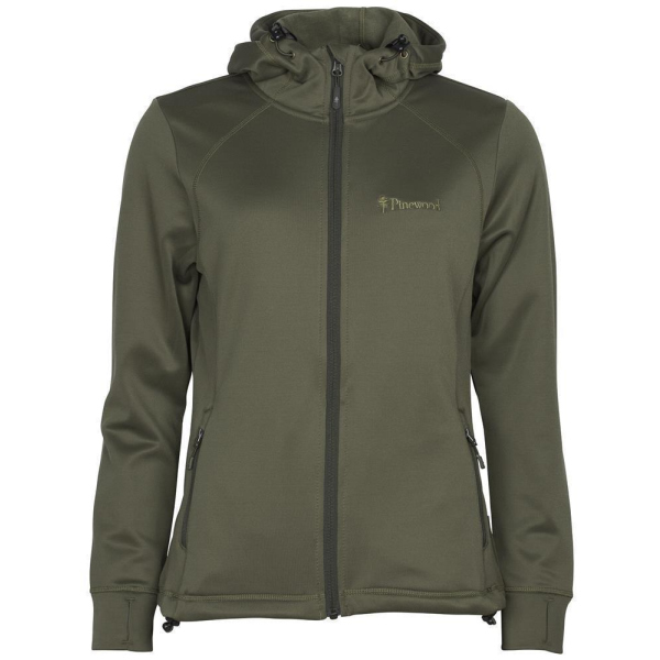 Pinewood 3319 Finnveden Damen Hoodie Sweatjacke Olive (107) S