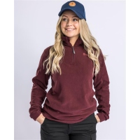 Pinewood 3069 Tiveden Damen Fleece Pullover Earth Plum (815) S