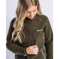 Pinewood 3248 Air Vent Fleece Jacke Damen D.Mossgreen (733)