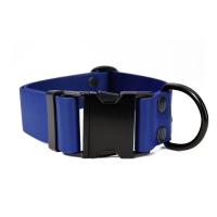 Mystique® Biothane Klick Halsband 38mm blau 50-60cm