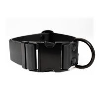 Mystique® Biothane Klick Halsband 38mm schwarz 50-60cm