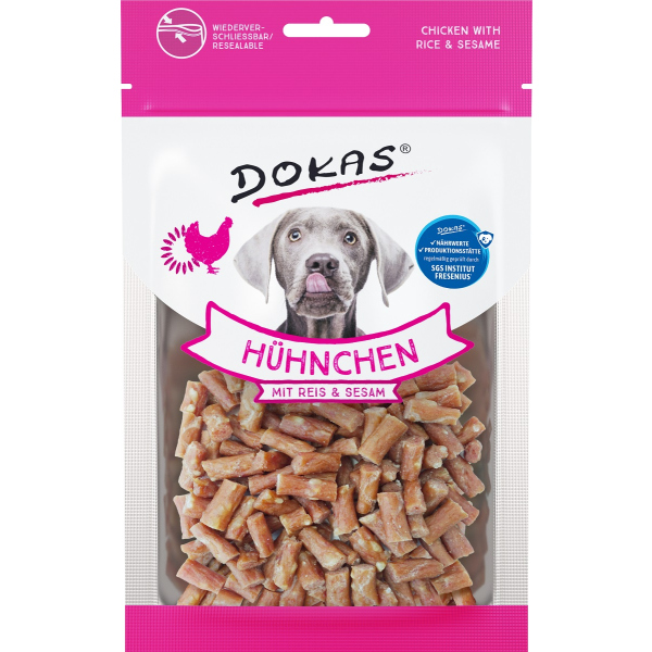 DOKAS - Hühnchen mit Reis & Sesam 1er Pack (1 x 70g)