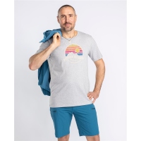 Pinewood 5449 Finnveden Recycled Outdoor T-Shirt L.Grey Melange (454) XXXL