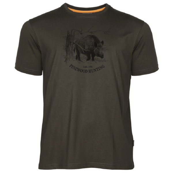 Pinewood 5451 Wildschwein T-Shirt Suede Brown (241) XL