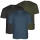 Pinewood 5447 3-Pack T-Shirt A.Blue/Mossgreen/Black (383) L