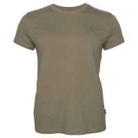 Pinewood 3447 3-Pack Damen T-Shirt Green/H.Brown/Khaki (720) M