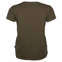 Pinewood 3447 3-Pack Damen T-Shirt Green/H.Brown/Khaki (720) M