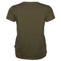 Pinewood 3447 3-Pack Damen T-Shirt Green/H.Brown/Khaki (720) M