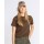 Pinewood 3447 3-Pack Damen T-Shirt Green/H.Brown/Khaki (720) M