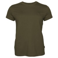 Pinewood 3447 3-Pack Damen T-Shirt Green/H.Brown/Khaki (720) XS