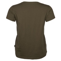 Pinewood 3447 3-Pack Damen T-Shirt Green/H.Brown/Khaki (720) XS