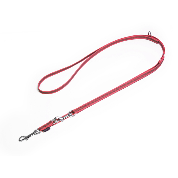 Mystique® Gummierte Umhängeleine Leine 15mm Standard Karabiner neon pink 2,5m