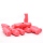 MewogS Plastic toggle Wurfgriff Dummy mit Beschriftung pink 1