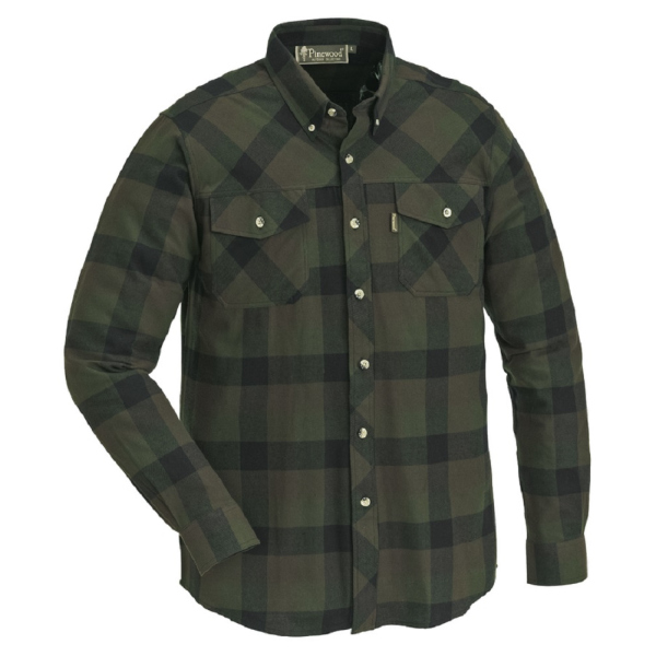 Pinewood 9525 Lumbo Hemd Green/ Black (101) XL