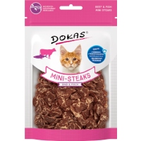 DOKAS - Mini-Steaks Rind & Fisch 1er Pack (1 x 25g)