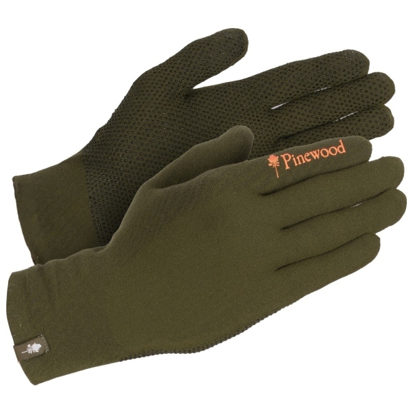 Pinewood 1177 Hunters Liner Stretch Handschuhe Mossgreen/D.Brown (184)